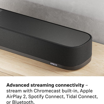 Sennheiser AMBEO Soundbar Plus teleri ja muusika jaoks – EL pistik + AMBEO Subwoofer teleri ja muusika jaoks – EL pistik – sügav, läbistav bass kuni 27 Hz – 8-tolline subwoofer 350 W D-klassi võimendiga