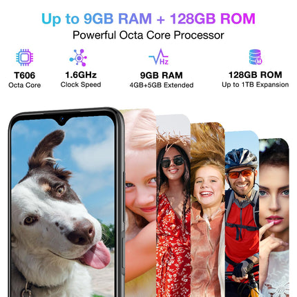 DOOGEE N50S Android 13 nutitelefon ilma lepinguta, 9GB + 128GB salvestusruum / 1TB laiendatav 6,52" HD+ ekraan, 4200mAh 10W kiirlaadimisega, 20MP kaamera, 4G kahe SIM-kaardiga odav mobiiltelefon 2024