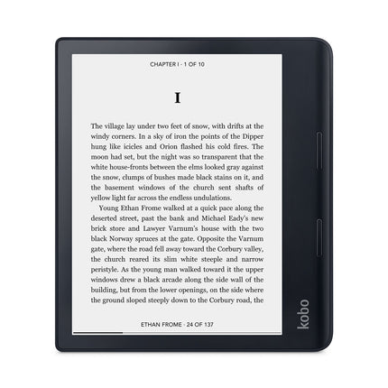 Kobo Sage | eReader | Anti-glare 8-inch HD touchscreen | Waterproof | Adjustable brightness and color temperature | Blue light reduction | Bluetooth | Wi-Fi | 32GB storage | Carta E Ink technology