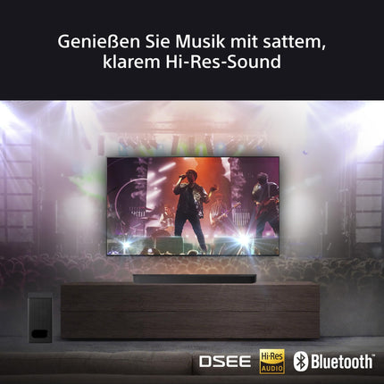 Sony BRAVIA Theatre Bar 6 bassikõlariga (3.1.2-kanaliline ruumiline heli, ülespoole suunatud kõlarid, Dolby Atmos, DTS:X, AI Voice Zoom 3 BRAVIA teleri kaudu, DSEE muusika esitamiseks) must