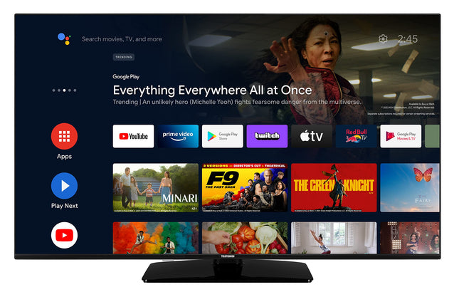 Telefunken Android TV 50-tolline televiisor (4K UHD nutiteler, HDR Dolby Vision, kolmekordne tuuner, Dolby Atmos) XU50AN754M
