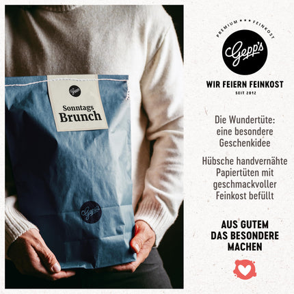 Geppi delikatessi pühapäevahommiku kinkekomplekt | Kinkekomplekt delikatessidega, näiteks aprikoosi ja yuzu ning viigimarjamäärdega | Kingitus delikatessidega täiuslikuks hommikusöögiks