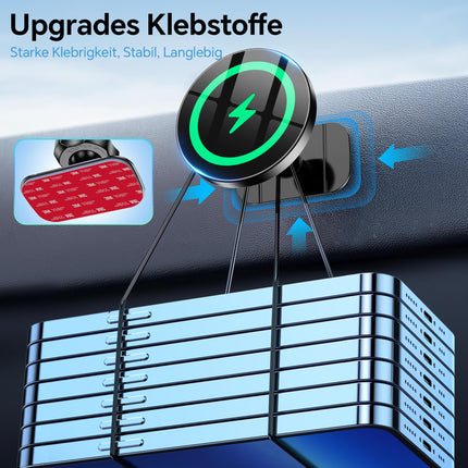 for Magsafe car mount with charging function【Strong magnetic force】Mobile phone holder car Magsafe charger car【Ventilation + dashboard】Mobile phone holder car magnet wireless charger car for iPhone 16 15 14 13 12