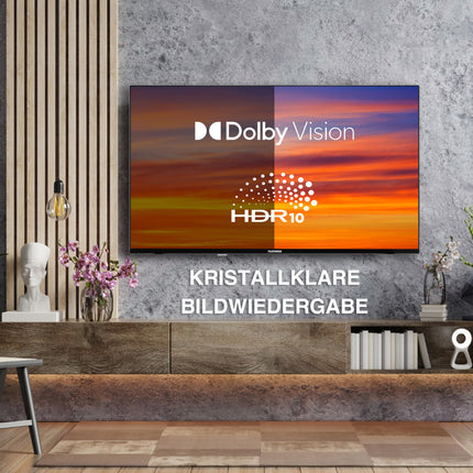 Telefunken QLED-teler, 43-tolline TiVo-toega nutiteler (4K UHD, HDR Dolby Vision, Dolby Atmos, kolmekordne tuuner, 6 kuud HD+ kaasas) QU43TO750S