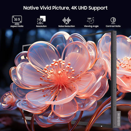 SYLVOX 65-tolline välisteler, 4K UHD QLED Google TV kvantpunktvärvidega, 2000 nitti, häälassistent, Dolby Atmos, IP55 veekindel teler aeda, terrassile, basseini ja äripindadele (Pool Pro 2.0 QLED)