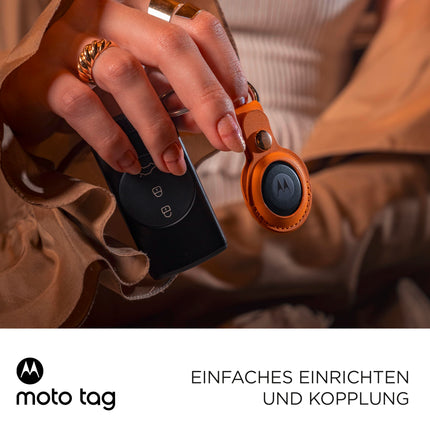 Motorola Moto Tag – nutikas jälgija, 4 tk pakis (Android 9+ ühilduv, Bluetooth 5.4, IP67 veekindlus, USB-C, ülilairibaühendus, võtmete, pagasi jms leidja), 2x jaderoheline + 2x tähevalgussinine