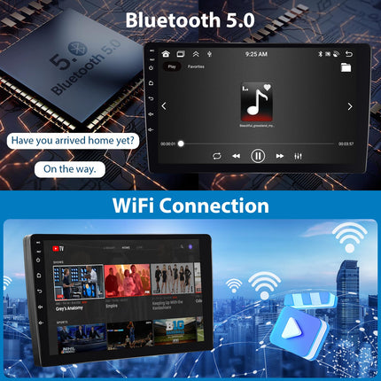 Podofo autoraadio Peugeot 208/2008 2012-2018 juhtmevaba Carplay ja Android Autoga, 10,1-tolline IPS-puuteekraan, 8-tuumaline 2+64G, Android-autoraadio Bluetoothi/WiFi/Peegliühenduse/GPS-i ja tahavaatekaameraga