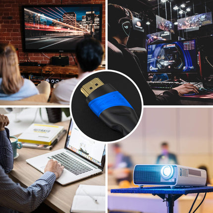 KabelDirekt – 8K ja 4K HDMI-kaabel – 5x 0,25m – Saksamaal disainitud – igale HDMI-kaabliühendusele (10K, 8K@60Hz ja 4K@120Hz, kiire HDMI 2.1 Ethernetiga, Blu-ray, PS5, Xbox Series, Switch)