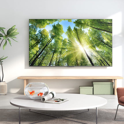 TCL 75P739 75-tolline teler, 4K HDR, Ultra HD, Google TV-ga nutiteler, raamita disain (Dolby Vision ja Atmos, käed-vabad hääljuhtimine, ühildub Google Assistant ja Alexaga)