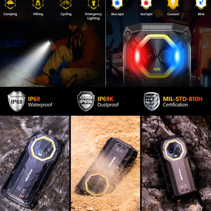 Ulefone Armor Mini 20T Pro 5G Outdoor Smartphone Unlocked, 4.7'' Thermal Imaging Camera Android 14 16GB+256GB 50MP+32MP 6200mAh 33W IP68/IP69K Outdoor Smartphone Unlocked 5G Dual SIM/NFC/GPS