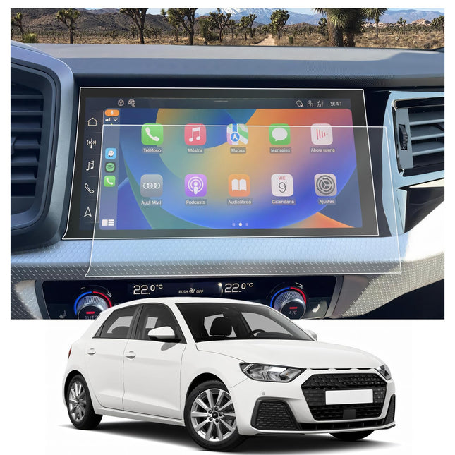 CDEFG ühildub Audi A1 GB 2019-2023 2024-ga, navigatsiooniekraanikaitse A1 4H kriimustuskindel 10,1-tolline GPS-ekraanikaitse Navi Film A1 Sportback lisatarvikud 2 tk