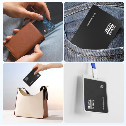 Wallet Tracker Card Slim 1.6mm, Purse Finder, Wallet Finder with Apple Find My App (Only iOS, Not for Android), Bluetooth Item Finder for Wallets, Phones, Passports.