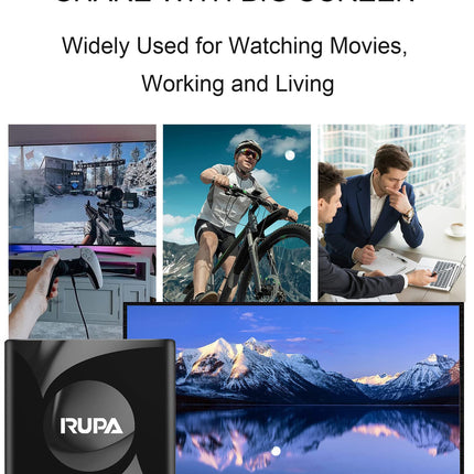 RUPA Android TV Box 13.0, 2025 uusim Android Box RAM 2G ROM 16G WiFi6 Enternet 10/100M Bluetooth 5.0 USB3.0 toetab 3D HD 8K Cast Screen TV Box