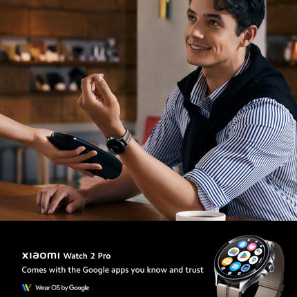 Xiaomi Watch 2 Pro - Bluetooth® hõbedane ümbris pruuni nahkrihmaga