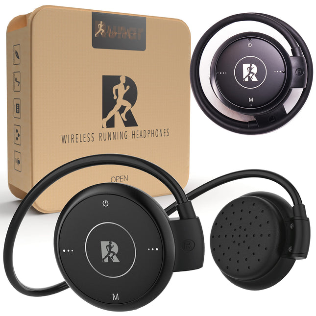 Runar - Jooksjate disainitud spordikõrvaklapid - Juhtmevabad Bluetooth V5.0, Kõrvakonksuga kõrvaklapid, Ideaalsed Sportimiseks, Sörkjooksuks, Jõusaali Treeninguks, Maratoniks, Sportkõrvaklapid Jooksmiseks