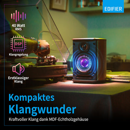 EDIFIER MS50A - Mitmetoaline WiFi nutikõlar Bluetoothi ​​ja juhtmevaba stereo funktsiooniga. Ühildub Amazon Alexa, Apple AirPlay 2, Spotify ja muuga. Pruun