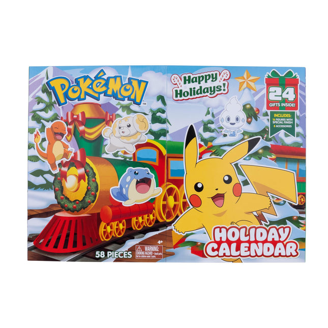 Pokémon PKW3623 - lahingufiguuri advendikalender 2024, ametlik Pokémoni kalender 24 üllatusega, vanuses 4 ja vanemad
