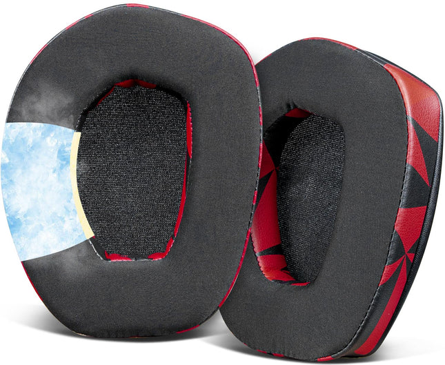 SOULWIT jahutusgeeliga vahetuskõrvapadjad Sennheiser RS165/RS175/RS185/RS195 (RS 165 175 185 195 RF) jaoks, vahetuspadjad HDR165/HDR175/HDR185/HDR195 (HDR 195RF) juhtmevabadele kõrvaklappidele