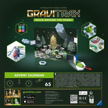 Ravensburgeri GraviTraxi advendikalender - ideaalne GraviTraxi algajatele ja fännidele, ehitusmänguasi lastele alates 8. eluaastast