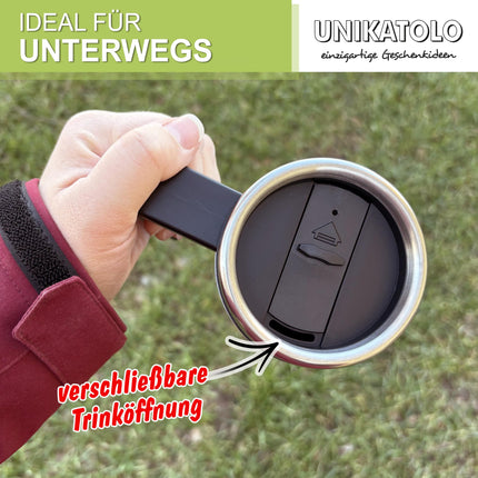 Unikatolo termokruus nime ja hobuse peaga, isoleeritud kruus eraldi trükitud, kohvi kaasavõetav kruus, tallikruus roostevabast terasest termokruus valge, kingitus hobusetüdrukutele naistele (hobune)