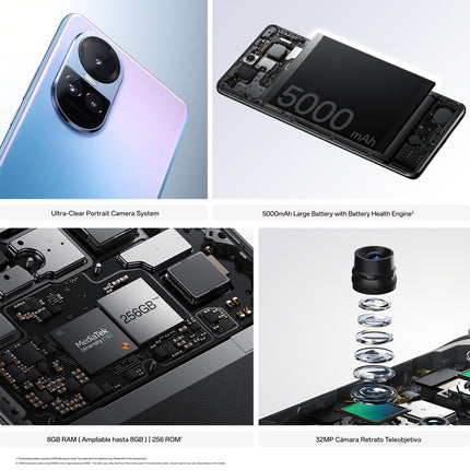 OPPO Reno10 5G, kahekordne, 256GB 8GB RAM, jääsinine