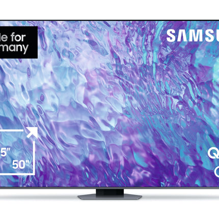 Samsung QLED 4K Q80C 98-tolline teler, Direct Full Array, tehisintellektiga Neural Quantum Processor 4K, Real Depth Enhancer, nutiteler, tehisintellektiga teler, GQ98Q80CATXZG, Saksa mudel [2023]