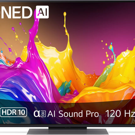 LG 55QNED86T6A TV 55" (139 cm) QNED TV (α8 4K AI processor, webOS 24, HDR10, up to 120Hz) [Model year 2024]