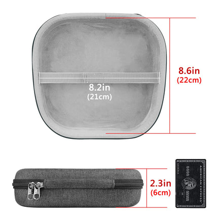 Geekria Shield Headphone Case, Compatible with AirPods Max Headphone Case, Replacement Hard Shell Travel Carrying Case with Space for Smart Case and Accessory Storage (Dark Gray)