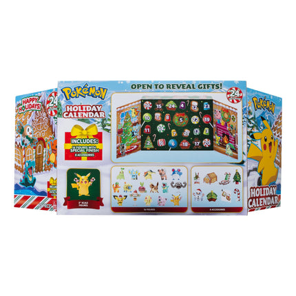 Pokémon PKW3066 - Battle Figure Advent Calendar, official Pokémon calendar with 24 surprises