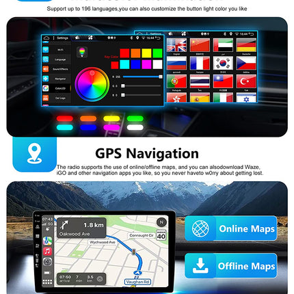 SXAUTO Android 14 IPS autoraadio Toyota Avensis'ele (2002-2008) - sisseehitatud CarPlay/Android Auto - TASUTA tahavaatekaamera - 2G+32G - roolil juhtimine DAB kiirkäivitusega WiFi DSP - 2 DIN 9-tolline