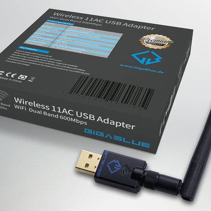 Gigablue USB WiFi adapterpulk, 600 Mbit