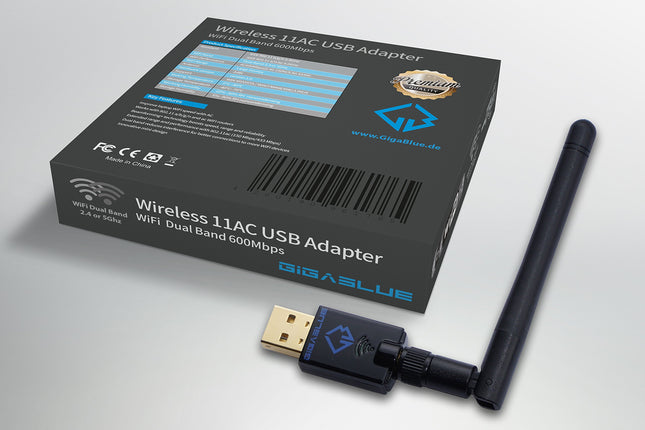 Gigablue USB WiFi adapterpulk, 600 Mbit