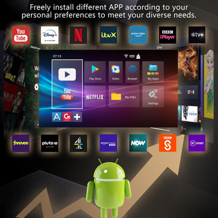 GECENinov Android TV Box, nutiteleri karp 10.0, 2 GB RAM 16 GB ROM, kõrglahutusega 6K voogedastustelevisiooni karp, telekast H616 protsessoriga, toetab 2.4G/5G kahekordset WiFi-ühendust, Bluetooth 5.0 ja 10/100M Etherneti