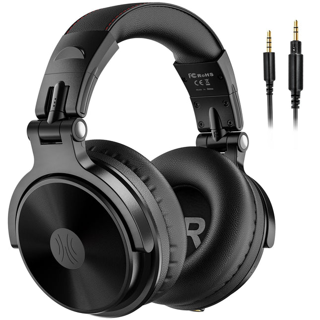 OneOdio Bluetooth kõrvaklapid, 110 tundi mänguaega, juhtmevabad Bluetooth kõrvaklapid, HiFi stereo, sisseehitatud mikrofon, kokkupandavad juhtmevabad kõrvaklapid 50 mm draiveriga mobiiltelefonidele/sülearvutitele/arvutitele, mustad