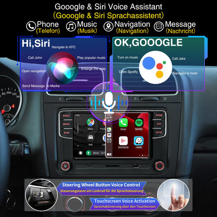 SCUMAXCON autoraadio RCD360 PRO3S juhtmevaba Carplay Android Auto peakomplekt Bluetooth SD USB RVC VW Golf 5 6 MK5 MK6 Polo Passat B6 B7 CC