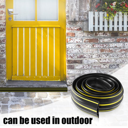 Floor cable protector, 2 m floor cable covers, cable covers for wires, floor, rubber cable protector for outdoor use and 3 cable ducts