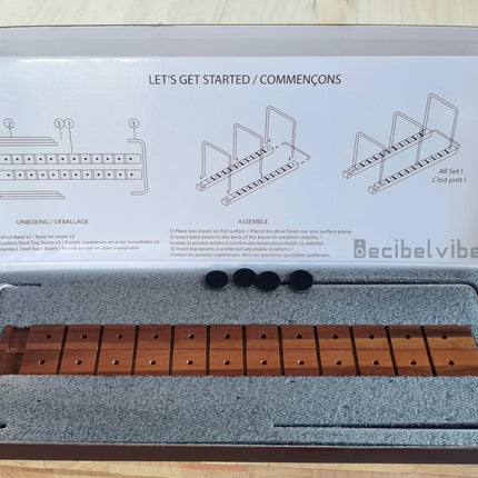 Decibelvibe plaadihoidja ja plaadimängija alus, Now Playing Display roostevabast terasest ja täispähklipuust, esmaklassiline disain, kuni 75 plaati