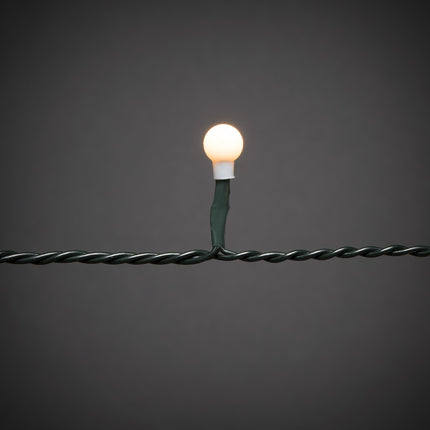Konstsmide LED tree skirt with ring Ø 11, with globes, 5 strands of 50 diodes each, pre-assembled, 250 amber diodes, 30V internal transformer, green cable - 6369-820