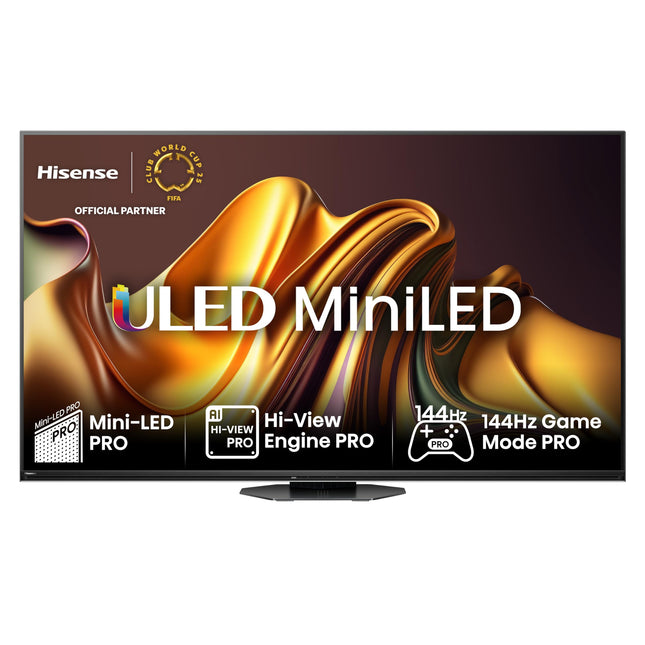 Hisense 65U8NQ 164 cm (65-tolline) televiisor, 4K Mini LED ULED HDR nutiteler, Quantum Dot, 120Hz/144Hz VRR, HDMI 2.1, Game Mode Pro, 2.1.2 kanaliga heli, Dolby Vision IQ ja Atmos, antratsiithall, [2024]