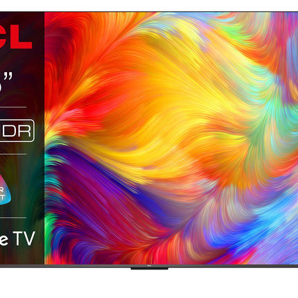 TCL 75P739 75-tolline teler, 4K HDR, Ultra HD, Google TV-ga nutiteler, raamita disain (Dolby Vision ja Atmos, käed-vabad hääljuhtimine, ühildub Google Assistant ja Alexaga)