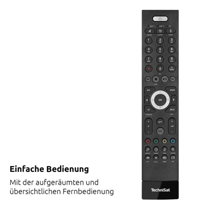 TechniSat HD-C 233 - HD-vastuvõtja digitaalse kaabeltelevisiooni jaoks (HDTV, DVB-C, HDMI, SCART, USB 2.0, RF-sisend, EPG, kaugjuhtimispult) must