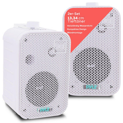 Plye Bluetooth-kõlar, 200 W veekindel õuekõlar, 2 tk komplekt, õuemuusikakarp, Bluetooth-seinakõlar, muusikasüsteem - basseini, terrassi, aia/siseruumidesse