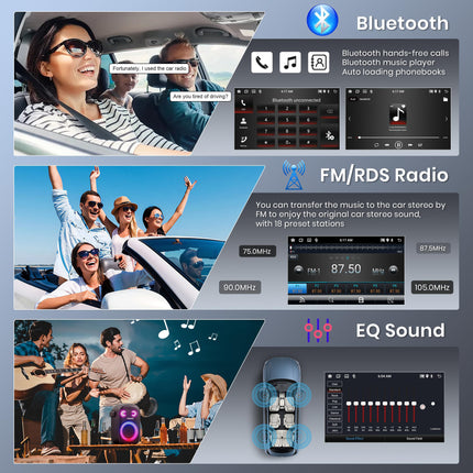 2G+64G juhtmevaba Carplay Android autoraadio FIAT 500 2007-2015 7-tollise puutetundliku ekraaniga autoraadio Android automaatse navigatsiooniga GPS WiFi peegliühendusega Bluetooth FM/RDS/DVR/EQ/DAB+/SWC tahavaatekaamera