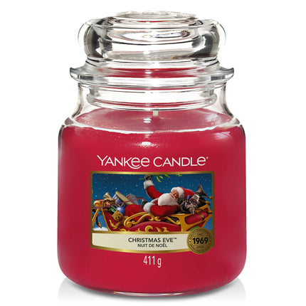 Yankee Candle keskmise suurusega küünal purgis | Jõululaupäev | Põlemisaeg kuni 75 tundi
