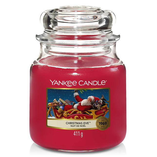 Yankee Candle keskmise suurusega küünal purgis | Jõululaupäev | Põlemisaeg kuni 75 tundi