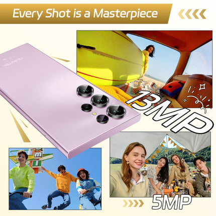 OUKITEL C61 Android 15 nutitelefon lukustamata, 16 GB + 128 GB / 1 TB mobiiltelefon ilma lepinguta, 6,88" HD+ 90Hz ekraan, 5150 mAh mobiiltelefon soodne, 13 MP + 5 MP, 4G kahe SIM-kaardiga SIM-kaardivabad mobiiltelefonid/sõrmejälg/OTG/näotuvastusega