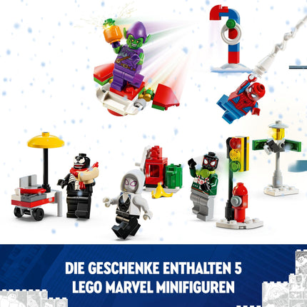 LEGO Ämblikmehe advendikalender 2024, superkangelase mänguasi, jõulukink poistele ja tüdrukutele vanuses 7 ja vanemad, ehitus- ja seikluskomplekt, jõulukink 76293