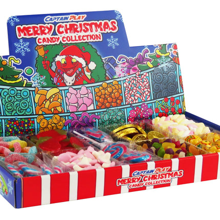 Christmas decoration candy bar with 900g of Christmas sweets for decorating and decorating, CAPTAIN PLAY ready-made Christmas candy bar, special gift idea for Christmas