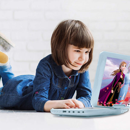 Lexibook - DVDP6FZ - Disney Frozeni kaasaskantav DVD-mängija - taevasinine (prantsuse, hispaania keeles)
