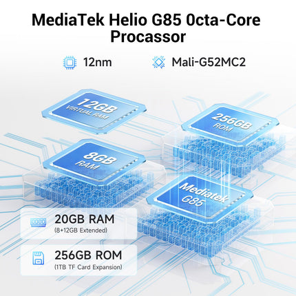 FOSSiBOT S2 nutitelefon 2025 - lepinguta mobiiltelefon, 6,72-tolline FHD+ ekraan, 20 GB muutmälu, 256 GB salvestusruumi/1 TB, 50MP+16MP kaamerad, 5000mAh aku, Android 14, 4G kahekordne SIM-kaart, Face ID, NFC, GPS, OTG